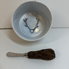 Mud Pie Lodge Dip Bowl Stag