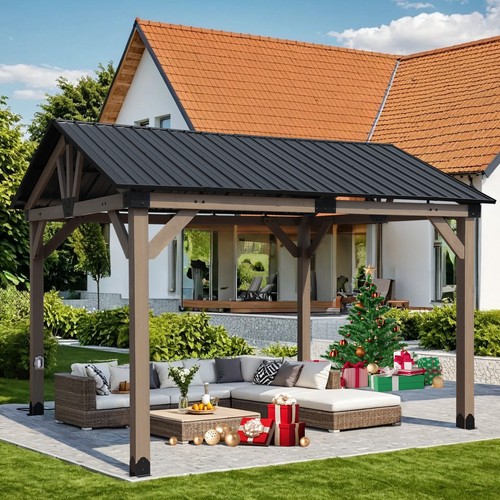 Aoodor hardtop gazebo - 10'x, 12'