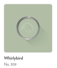 FARROW & BALL PAINT  SAMPLE 10ML - WHIRLYBIRD # 309  ESTATE EMULSION 