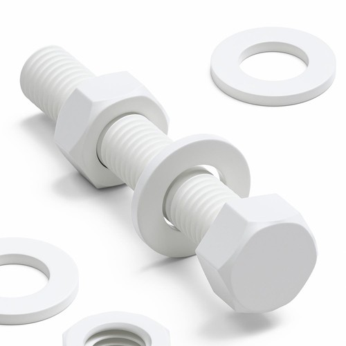 10x white hex head - 10x, m10