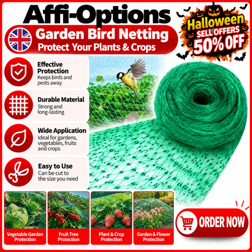 10m garden netting green - 4m,