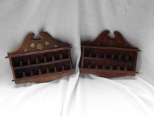 Pair thimble display cases - thimble,