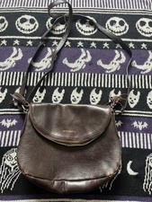 James Lakeland Women’s Brown Genuine Leather Cross Body Handbag Bag Vintage