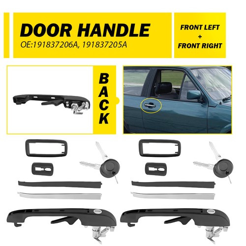 Pair front door - front, handle