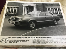 1980 Subaru 1600 GLF press/publicity photograph