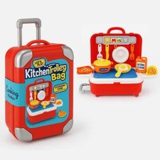 Red Kitchen Suitcase Playset -