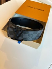 Louis Vuitton LV Belt Black Damier Size 90 36