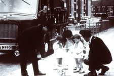 FIRE BRIGADE CHECKING HYDRANTS (35MM SLIDE) LOT C97