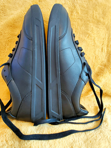 Boss men black leather - men’s,