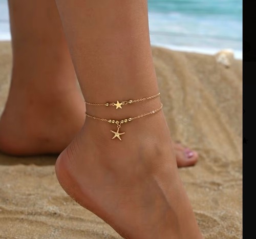 Womens ankle bracelet gold new - bracelet,