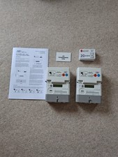 2x Emlite ema1.z prepayment electricity meters with prepaid cards