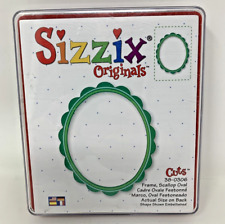 Sizzix Provo Craft die-cutter 38-0306 Frame, Scallop Oval Preloved Very Good