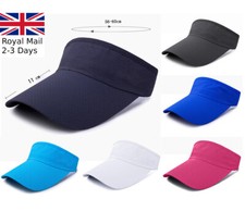 Extra Long Sun Visor Headband Cap Unisex Men Women Sports Adjustable Tennis Golf