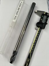 16mm BALL MILL CARBIDE 4 flute COATED EXTRA LONG 250mm CUSTOM MADE VAT INVOICE