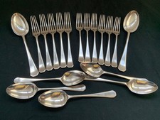 18 piece antique silver plated