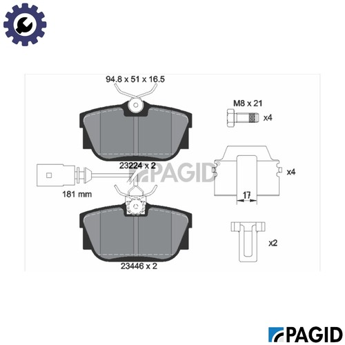 Brake pad set - brake, disc