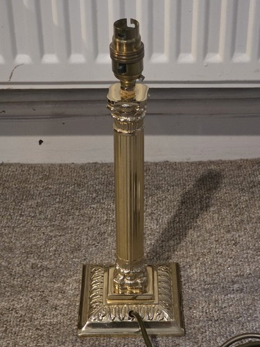Vintage brass table - table, lamp