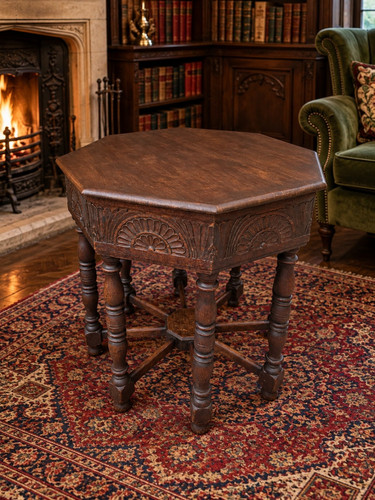 Vintage jacobean revival oak - vintage,