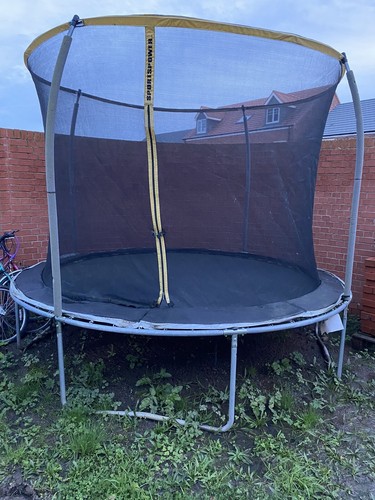 Trampoline with enclosure for - with,