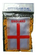 ENGLAND WORLDCUP 2024 FOOTBALL SUPPORTERS HANGING MINI CAR HOME FLAG LIONESSES 