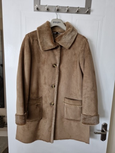 Womens sheepskin style jacket - sheepskin,