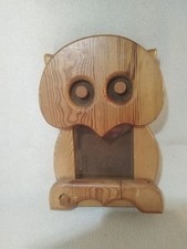 Vintage Owl Wooden Moneybox