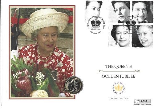 2002 queens golden jubilee fdc - 2002,