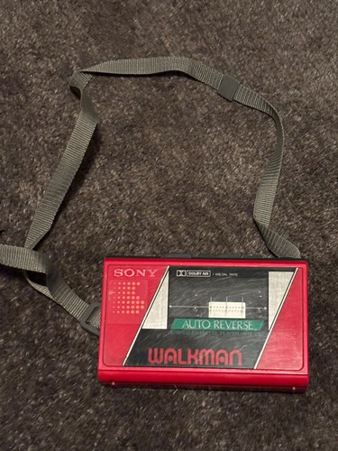 Rare retro red sony - rare,