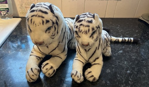 Unique soft toys white tiger - soft,