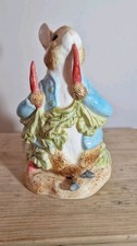 Peter Rabbit In The Garden Beatrix potter Moneybox boxed Mint ceramic money box