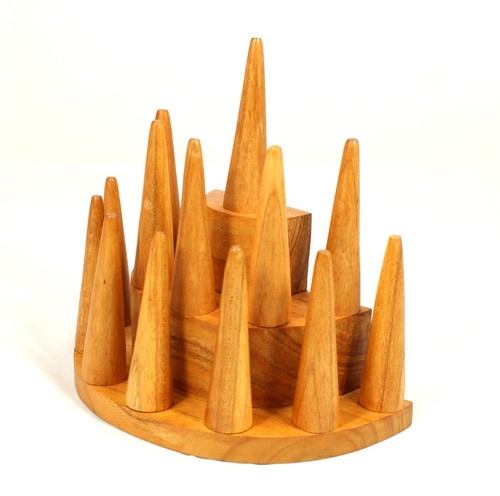 Wooden ring cones display - cones,