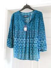 LADIES NOTCH NECK FAN BORDER