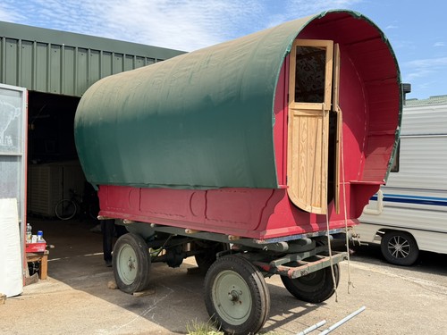 Bow top gypsy caravan glamping - top,