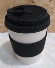 Reusable Eco-Friendly 100% Plant Based Coffee Cup with Silicone Lid & Sleeve 