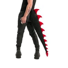 Dinosaur Black Green Red Dino Dragon Animal Tail Fancy Dress Up Costume Festival