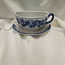 Blue & White Tea Cup Saucer