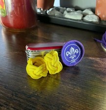 Paracord Scout Woggle Yellow