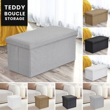 Folding Ottoman Boucle Teddy