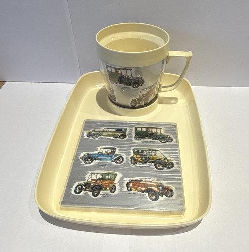 Retro plastic coffee mug - retro,