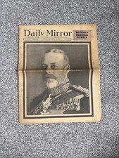 Daily Mirror Newspaper January 28 1936 King George V No 10034 Vintage