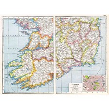 Antique Map 1920 - IRELAND