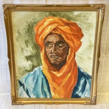 VTG Framed Acrylic On Board -