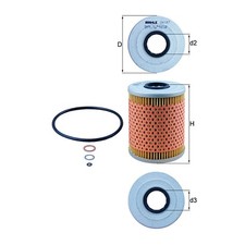 OX 187D Oil Filter Fits BMW 3