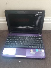 MSI U135DX LAPTOP NETBOOK NOTEBOOK 1GB RAM 250GB HDD WEBCAM