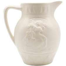 Royal Creamware Jug Flower Vase Classic Peace of Plenty Height 15cm