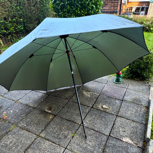 Grey round market parasol - grey,