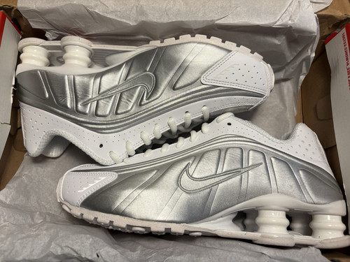 Nike shox white metallic - shox, r4