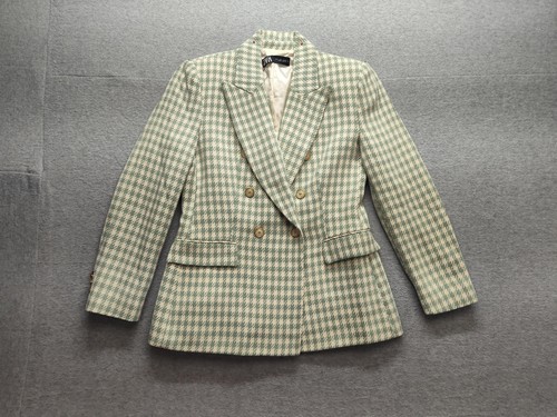 Zara blazer womens large green - blazer,