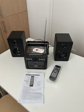 Greadio Home Stereo CD Cassette Player 40W Bluetooth Speakers FM USB AUX Remote