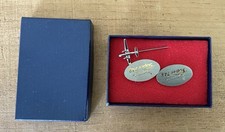 Rare Vintage British Aerospace  Super 748 ATP Promotional Cuff Links & Tie Pin